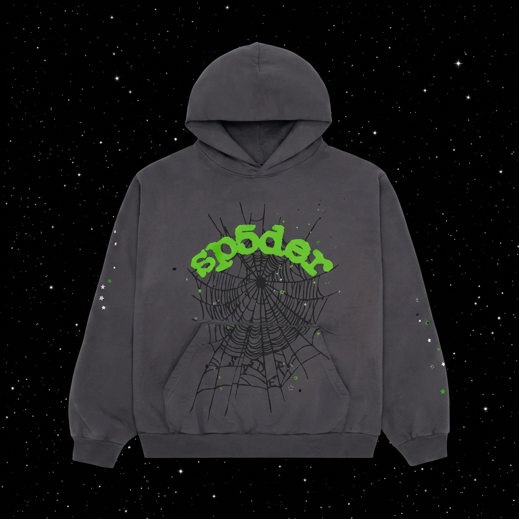 Sp5der Web Hoodie — Charcoal