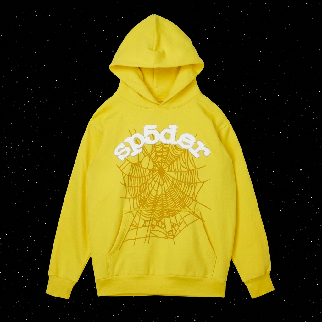 Sp5der Web Hoodie — Yellow